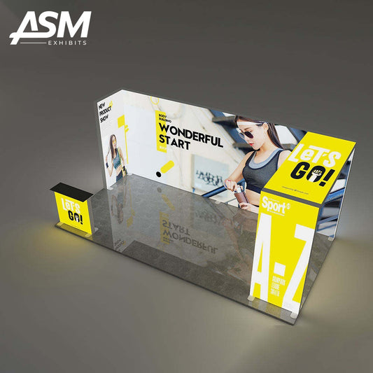 10x20ft Design Trade Show Advertising Display Booth – view 1