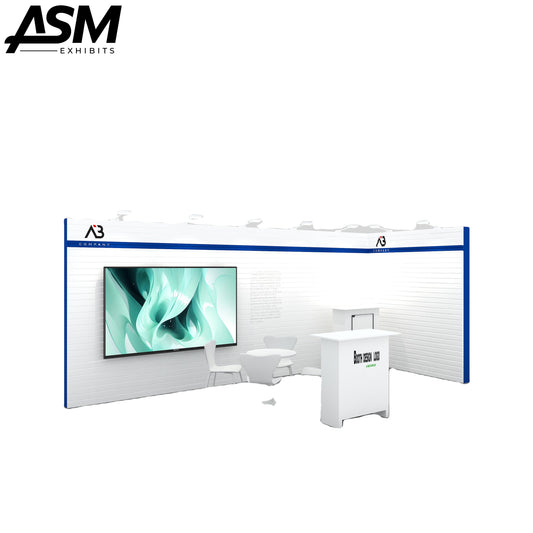 10x20ft Portable SEG Light Box Exhibition Booth – view 1