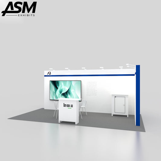 10x20ft Portable SEG Light Box Exhibition Booth – view 2