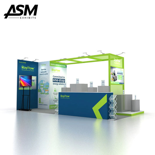 Custom 10x20ft A-NEW SEG Light Box Exhibition Stand – view 2