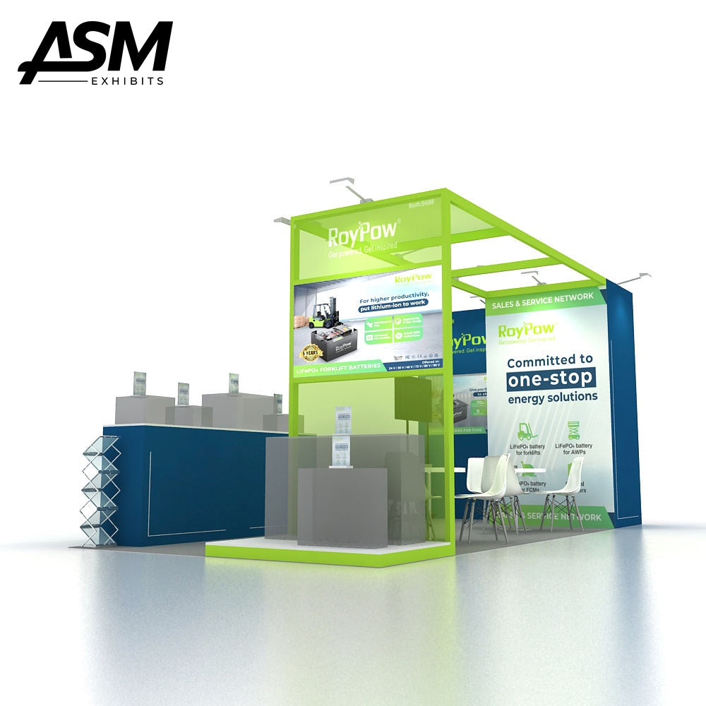 Custom 10x20ft A-NEW SEG Light Box Exhibition Stand – view 3