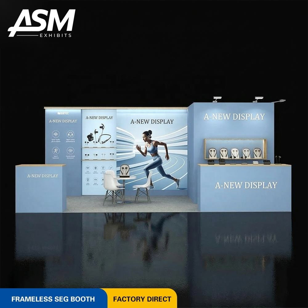 Custom 10x20ft Pop Up Modular System Exhibition Booth – view 3