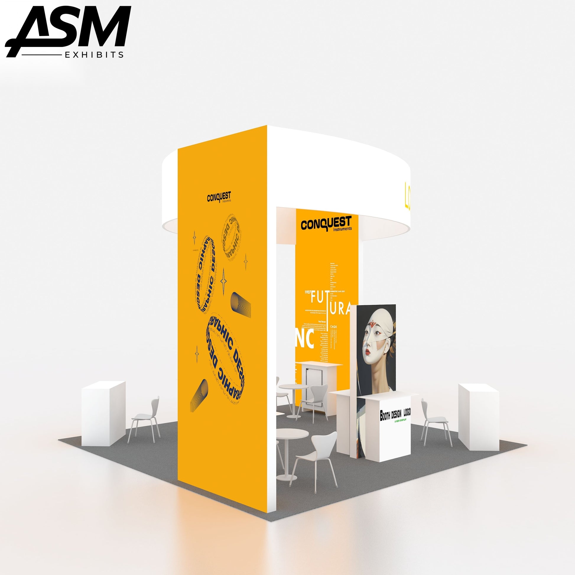 Custom 20x20ft Big Design Exhibition Trade Show Booth – view 2