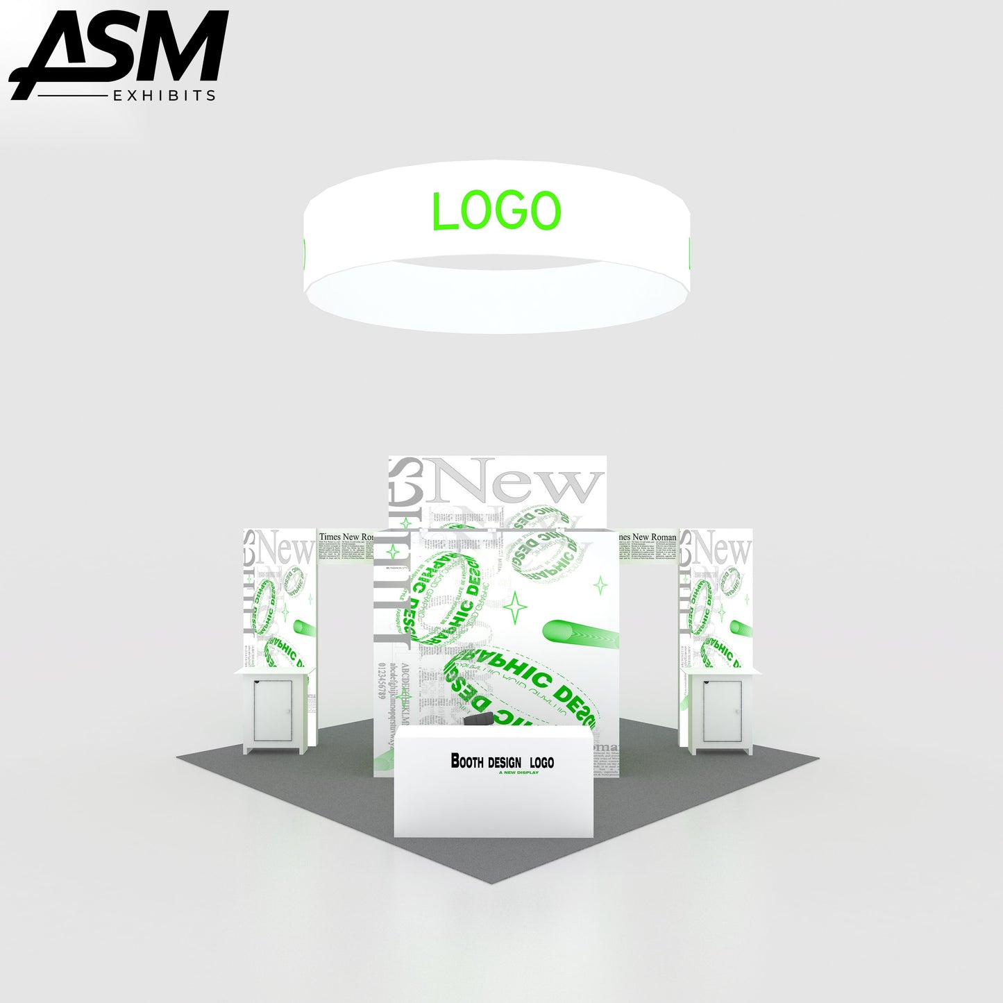 Custom 20x20ft Big Design Exhibition Trade Show Booth – view 3