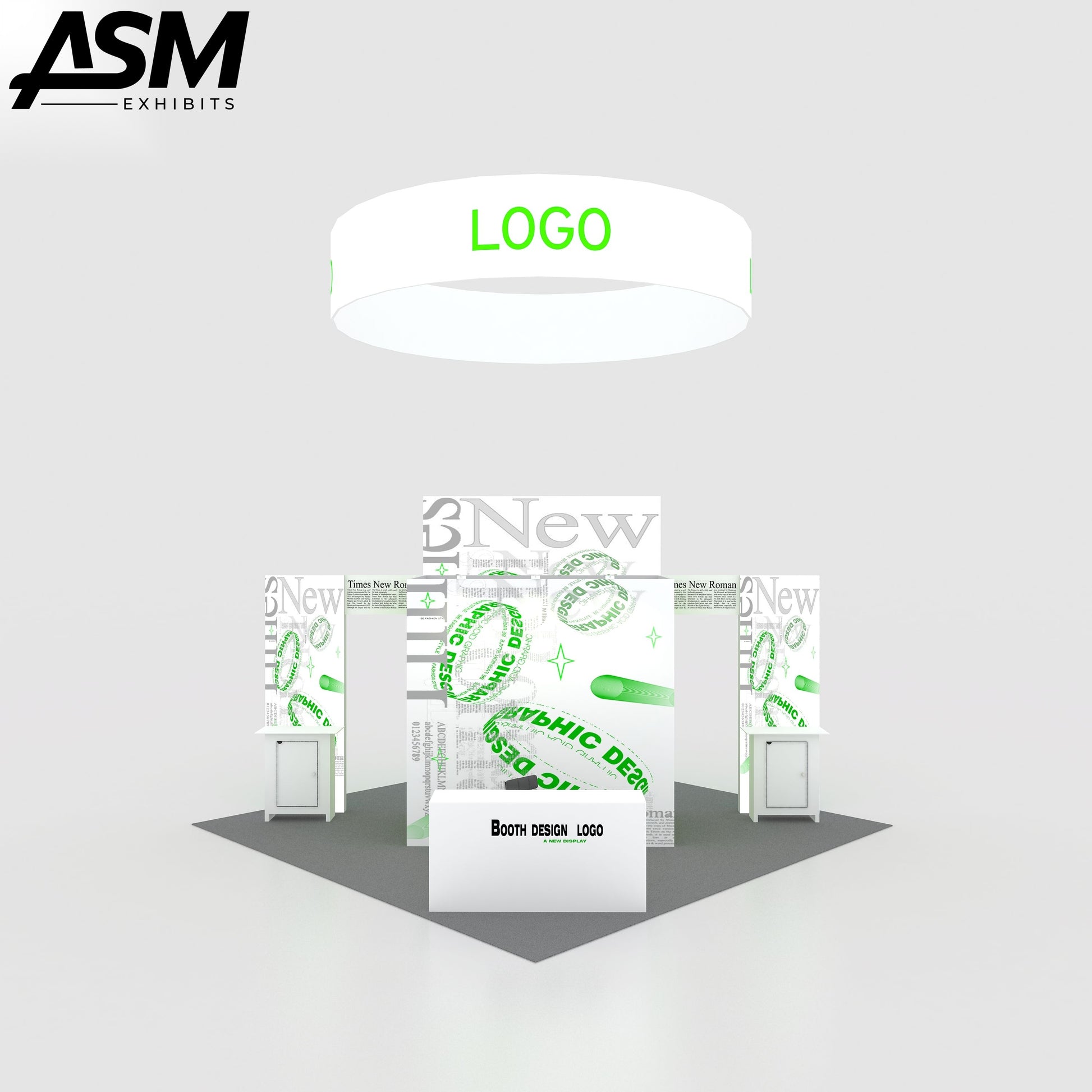 Custom 20x20ft Big Design Exhibition Trade Show Booth – view 3