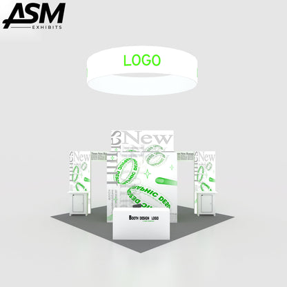 Custom 20x20ft Big Design Exhibition Trade Show Booth – view 3
