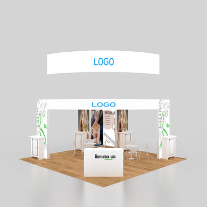 Custom 20x20ft Big Design Exhibition Trade Show Booth – view 5
