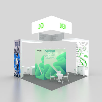 Custom 20x20ft Big Design Exhibition Trade Show Booth – view 6