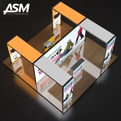 20x20ft Easy Assembly Expo Foldable SEG Lightbox Booth – view 3
