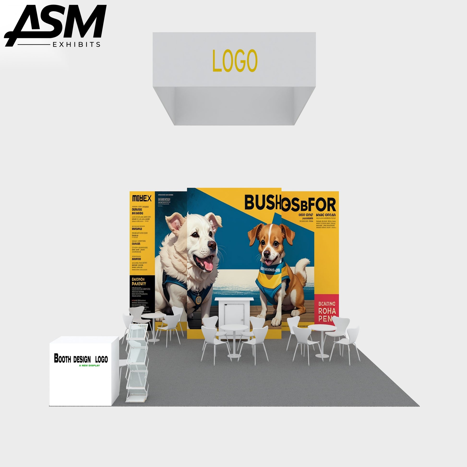 Custom 20x20ft Portable Modular Trade Show Display Booth – view 2