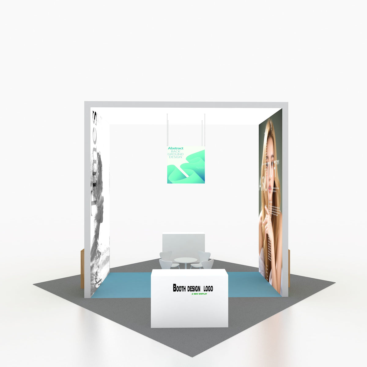 Custom 20x20 20x20ft booth – ft Fabric Aluminum Standard Exhibition Display Trade Show Booth – trade show display USA – image