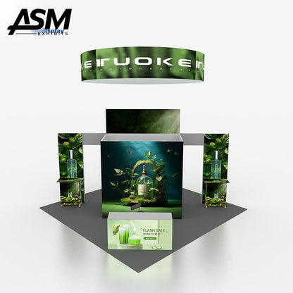 Custom 20x20ft booth – Trade Show Booth Display Exhibition Seg Lightbox Fabric Light Box – trade show display USA – image 1