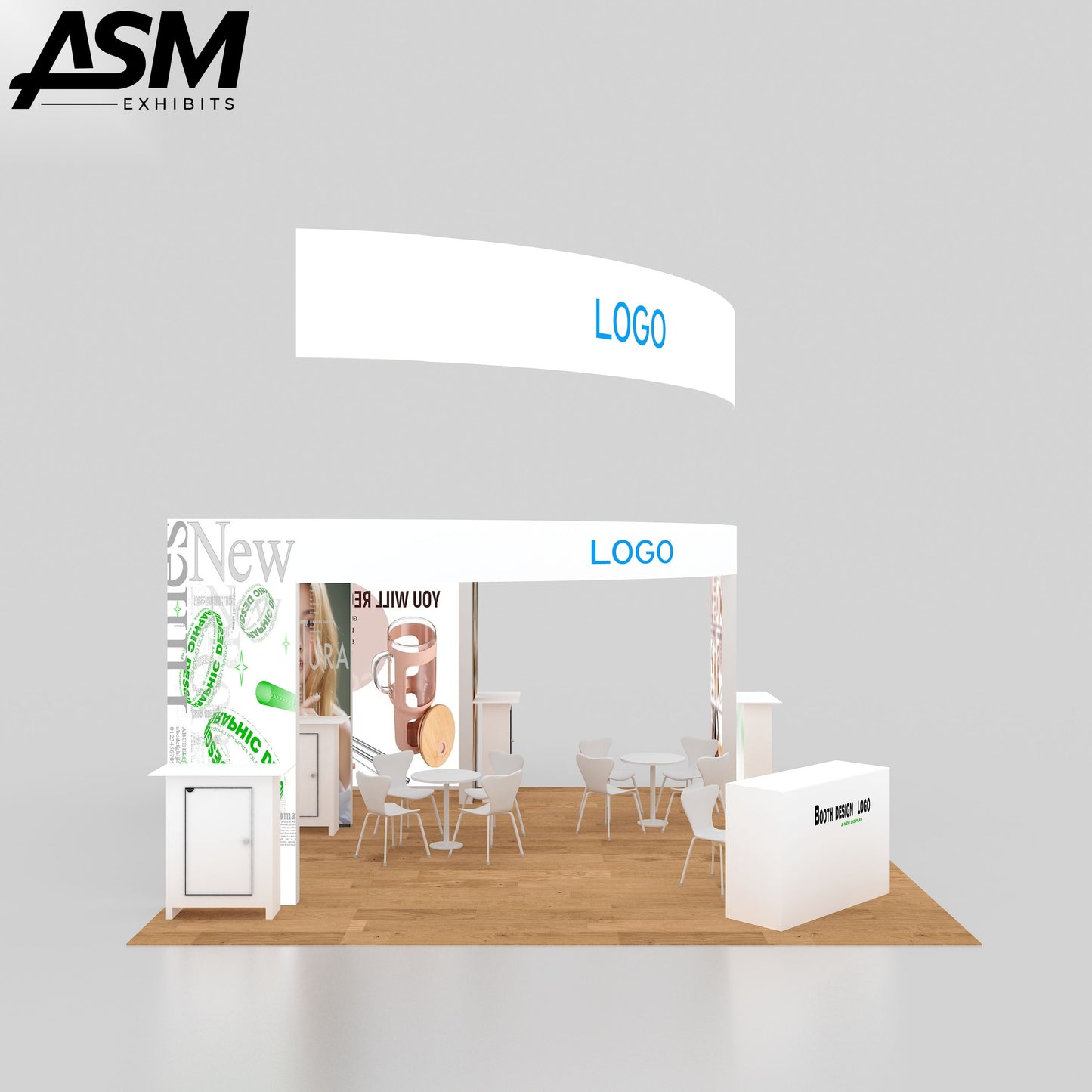 Custom 20x20ft booth – Trade Show Booth Display Exhibition Seg Lightbox Fabric Light Box – trade show display USA – image 3