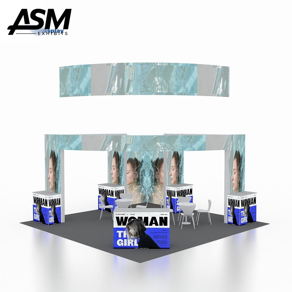 Custom 20x20 20x20ft booth – New Style Trade Show Display Custom Made Exhibition Booth Aluminum Alloy 20x – trade show displa