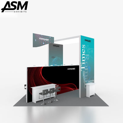 Custom 20x20 20x20ft booth – Quick Set up Aluminum Alloy Tube Exhibition Stand 20x20ft Portable Standard – trade show display