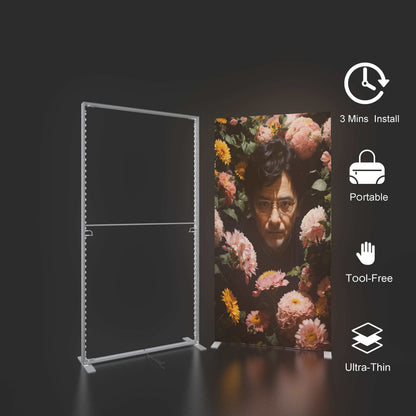 Large SEG LED Light Box 3x2.5m – Trade Show Backdrop – Style 165 – View 3