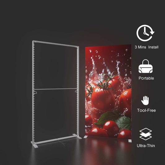 Large SEG LED Light Box 3x2.5m – Trade Show Backdrop – Style 165 – View 2