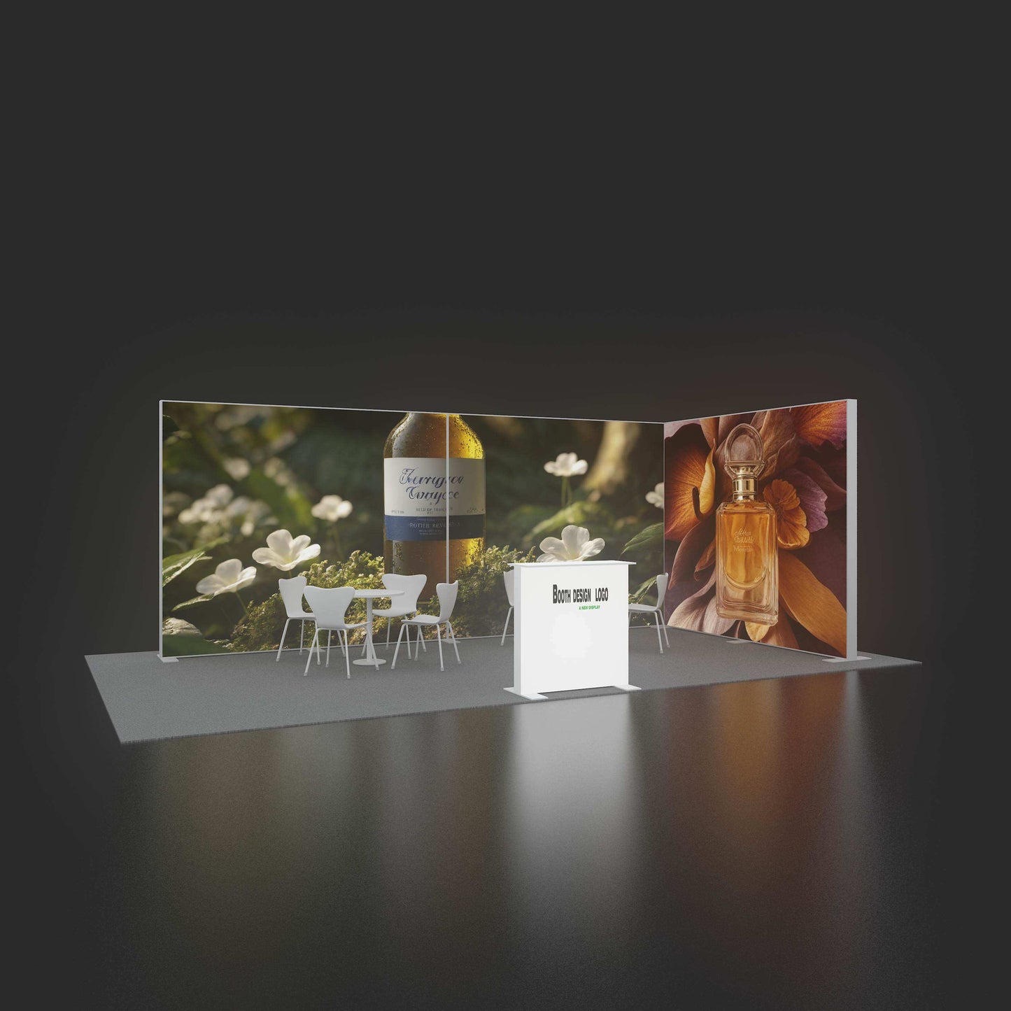 Large SEG LED Light Box 3x2.5m – Trade Show Backdrop – Style 239 – View 2