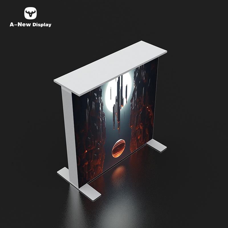 120mm SEG Aluminum Exhibition Desk – Style 20 | ASM Exhibits – Trade Show Reception Desk