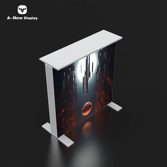 120mm SEG Aluminum Exhibition Desk – Style 20 | ASM Exhibits – Trade Show Reception Desk