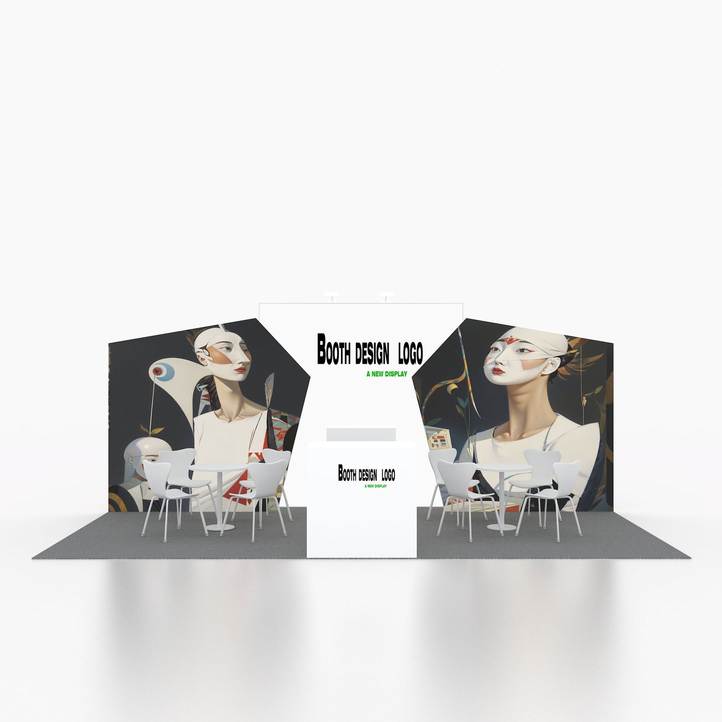 10x20ft (3x6m) Exhibition Booth – Style 021 | ASM Exhibits – View 2