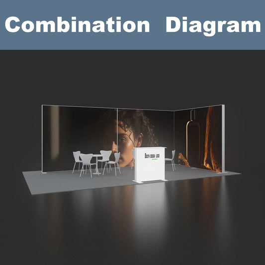 Large SEG LED Light Box 3x2.5m – Trade Show Backdrop – Style 211 – View 2