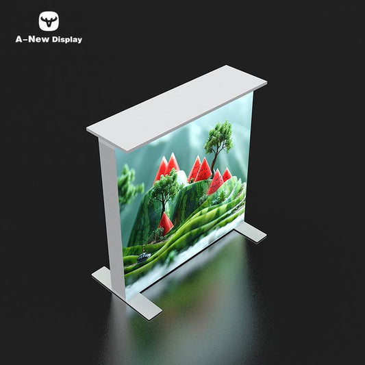 120mm SEG Aluminum Exhibition Desk – Style 18 | ASM Exhibits – Trade Show Reception Desk