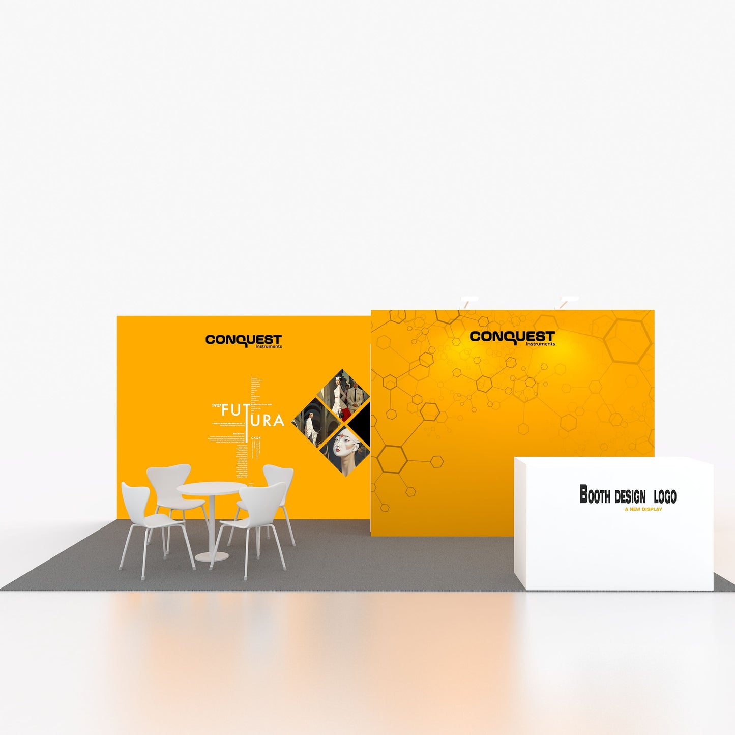 10x10ft (3x3m) Exhibition Booth – Style 069 | ASM Exhibits – View 4