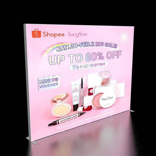 Large SEG LED Light Box 3x2.5m – Trade Show Backdrop – Style 040 – View 2