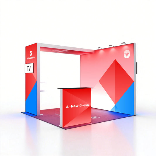 10x10ft (3x3m) Exhibition Booth – Style 025 | ASM Exhibits – Trade Show Exhibition Booth