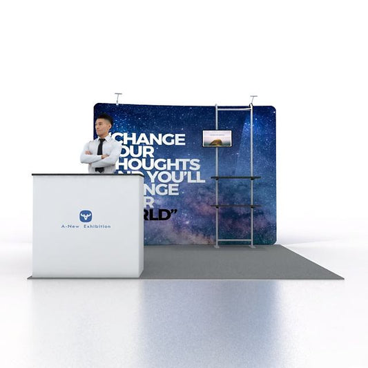 10x10ft (3x3m) Exhibition Booth – Style 044 | ASM Exhibits – View 2
