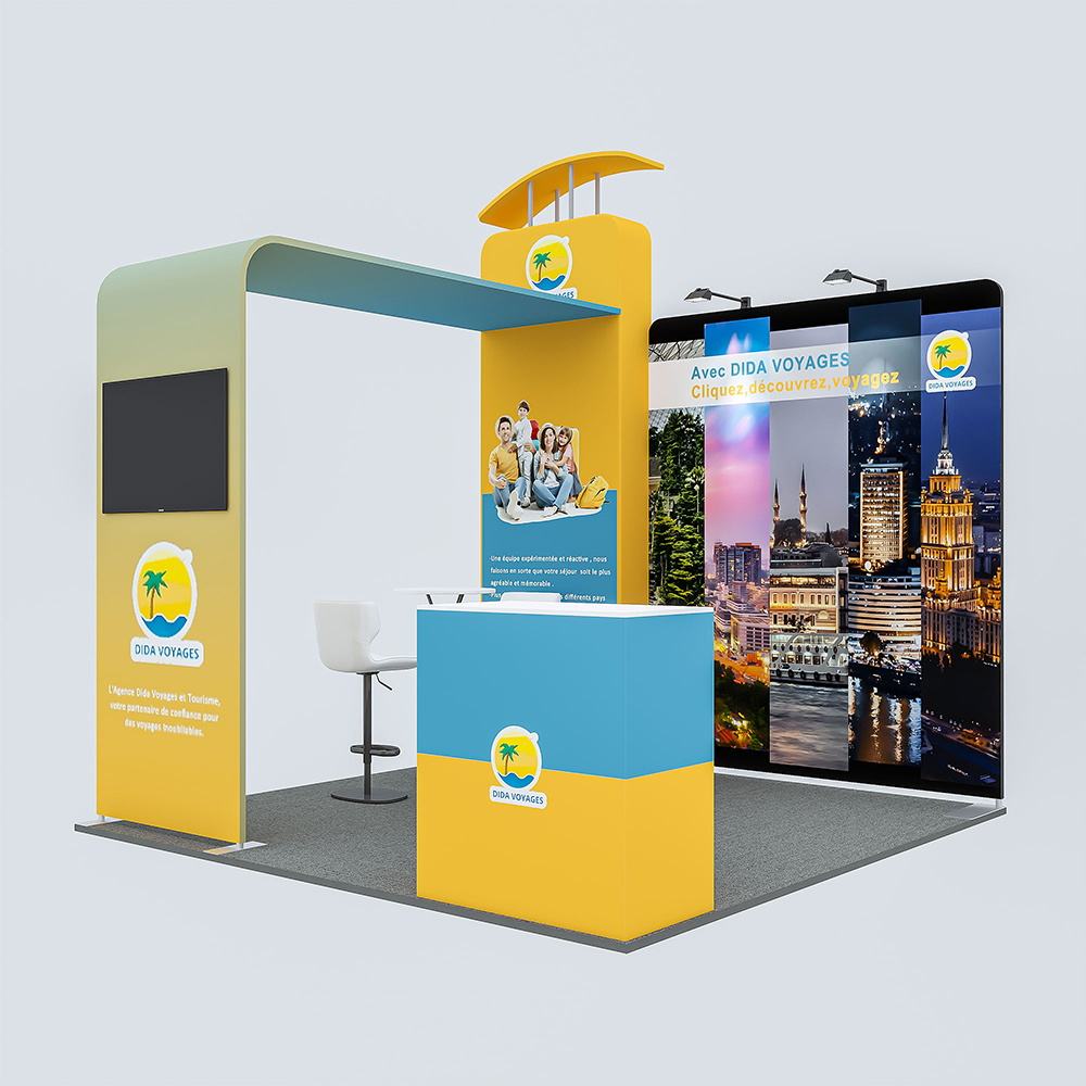 10x10ft (3x3m) Exhibition Booth – Style 038 | ASM Exhibits – View 2