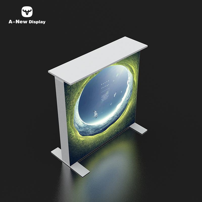 120mm SEG Aluminum Exhibition Desk – Style 10 | ASM Exhibits – Trade Show Reception Desk