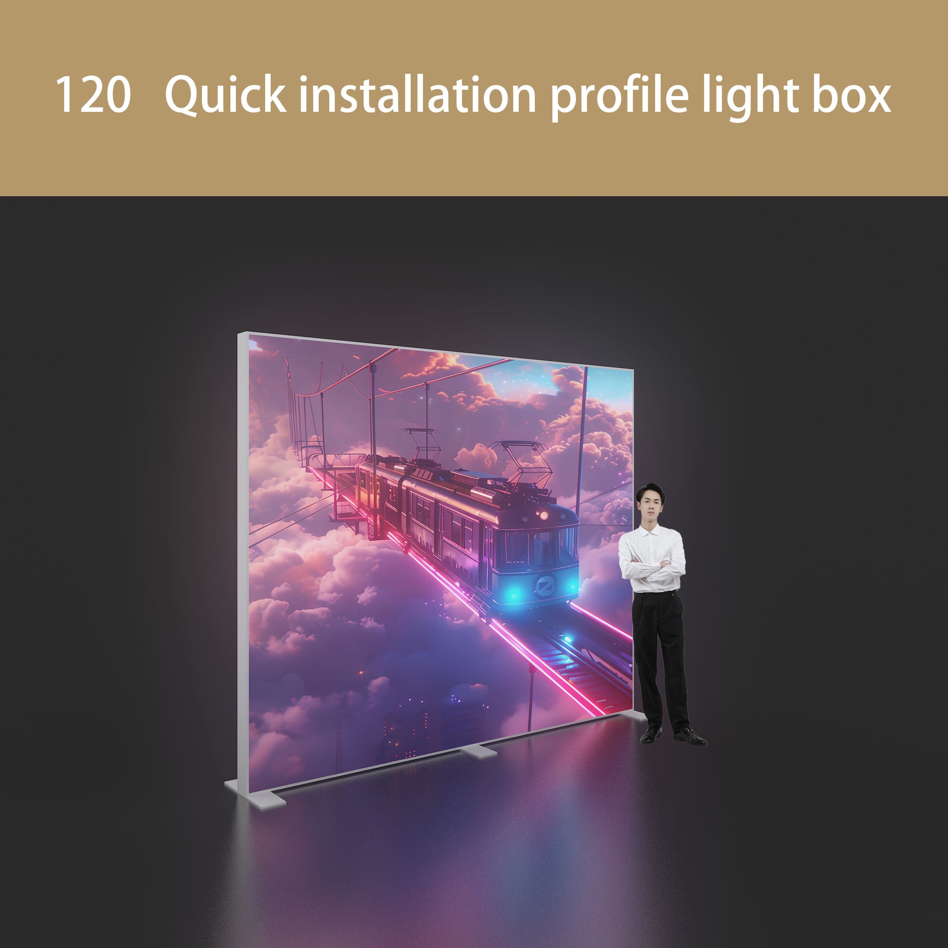 Large SEG LED Light Box 3x2.5m – Trade Show Backdrop – Style 197 – View 3