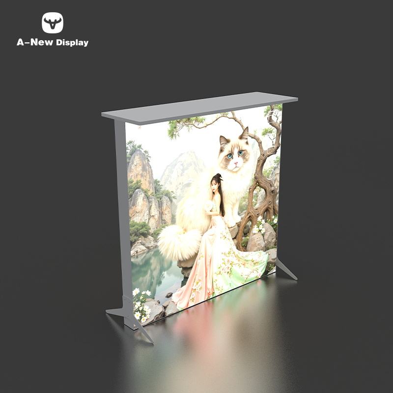 80mm Aluminum LED Reception Desk – Style 03 | ASM Exhibits – Trade Show Reception Desk