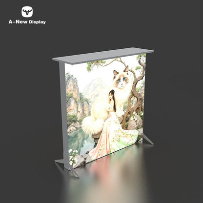 80mm Aluminum LED Reception Desk – Style 03 | ASM Exhibits – Trade Show Reception Desk