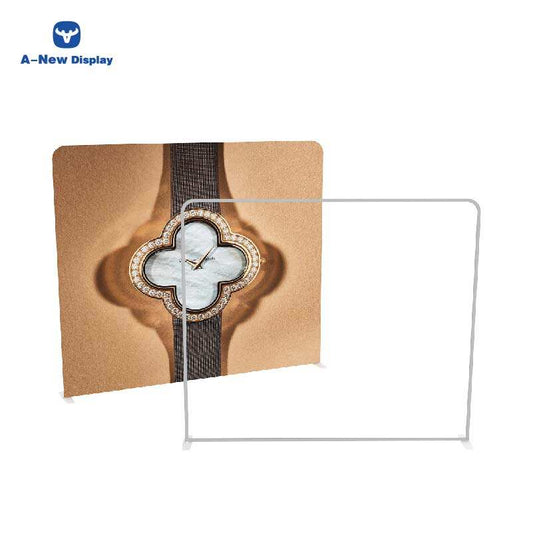 Double-Sided Tension Fabric Backdrop – Trade Show Display Stand – Style 28 – Tension Fabric Display