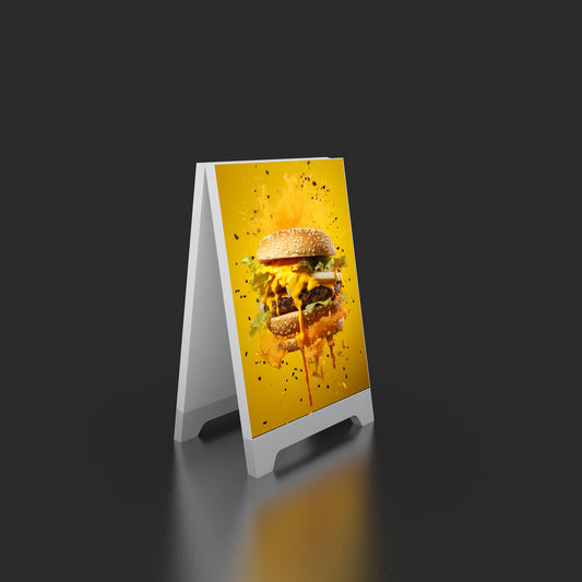 SEG LED Poster Floor Stand – Aluminum Frame Advertising Display – Style 001 – SEG LED Poster Floor Stand