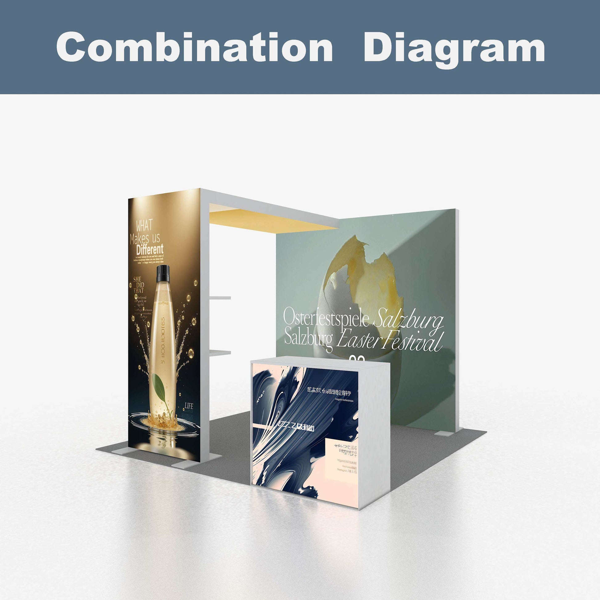 SEG Double-Sided LED Light Box Counter – Style 61 | ASM Exhibits – View 4