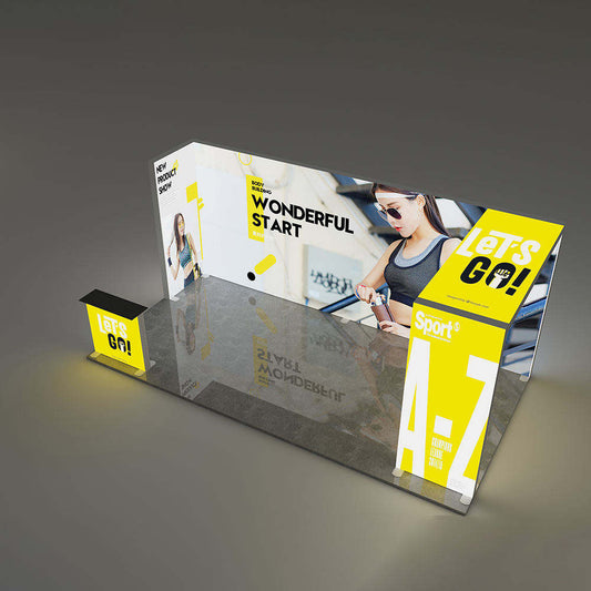 10x20ft (3x6m) Exhibition Booth – Style 002 | ASM Exhibits – Trade Show Exhibition Booth