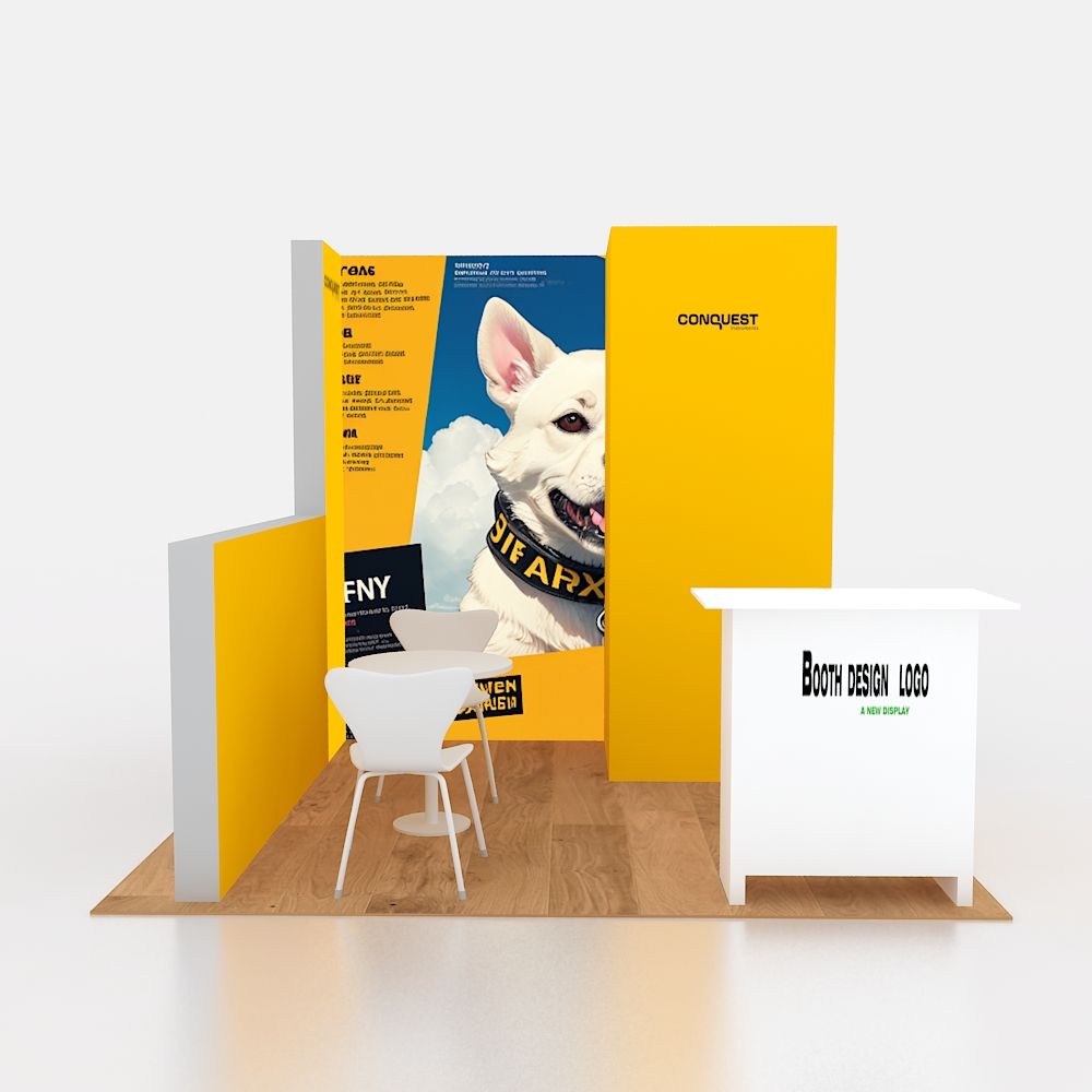 10x10ft (3x3m) Exhibition Booth – Style 057 | ASM Exhibits – View 4