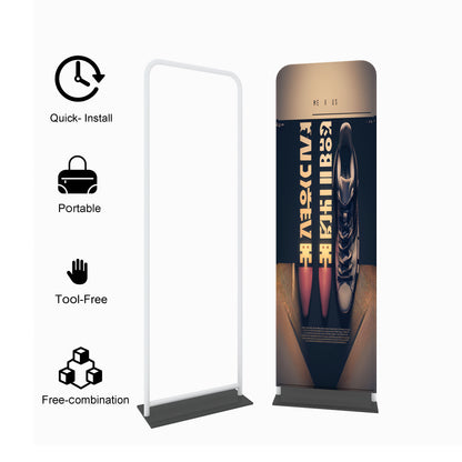 EZ Tube Tension Fabric Banner Stand – Portable Trade Show Display – Style 23 – View 6