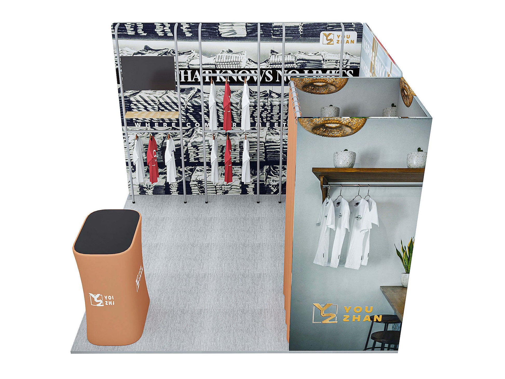 10x10ft (3x3m) Exhibition Booth – Style 059 | ASM Exhibits – View 2