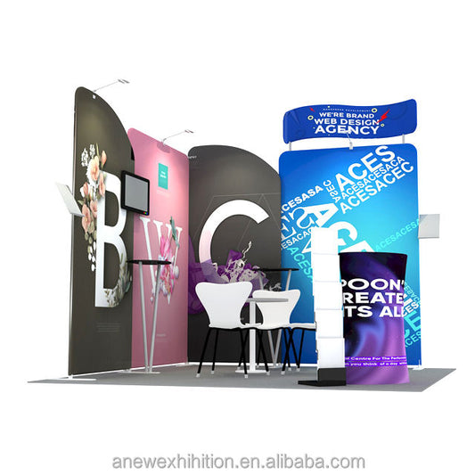 10x10ft (3x3m) Exhibition Booth – Style 055 | ASM Exhibits – Trade Show Exhibition Booth