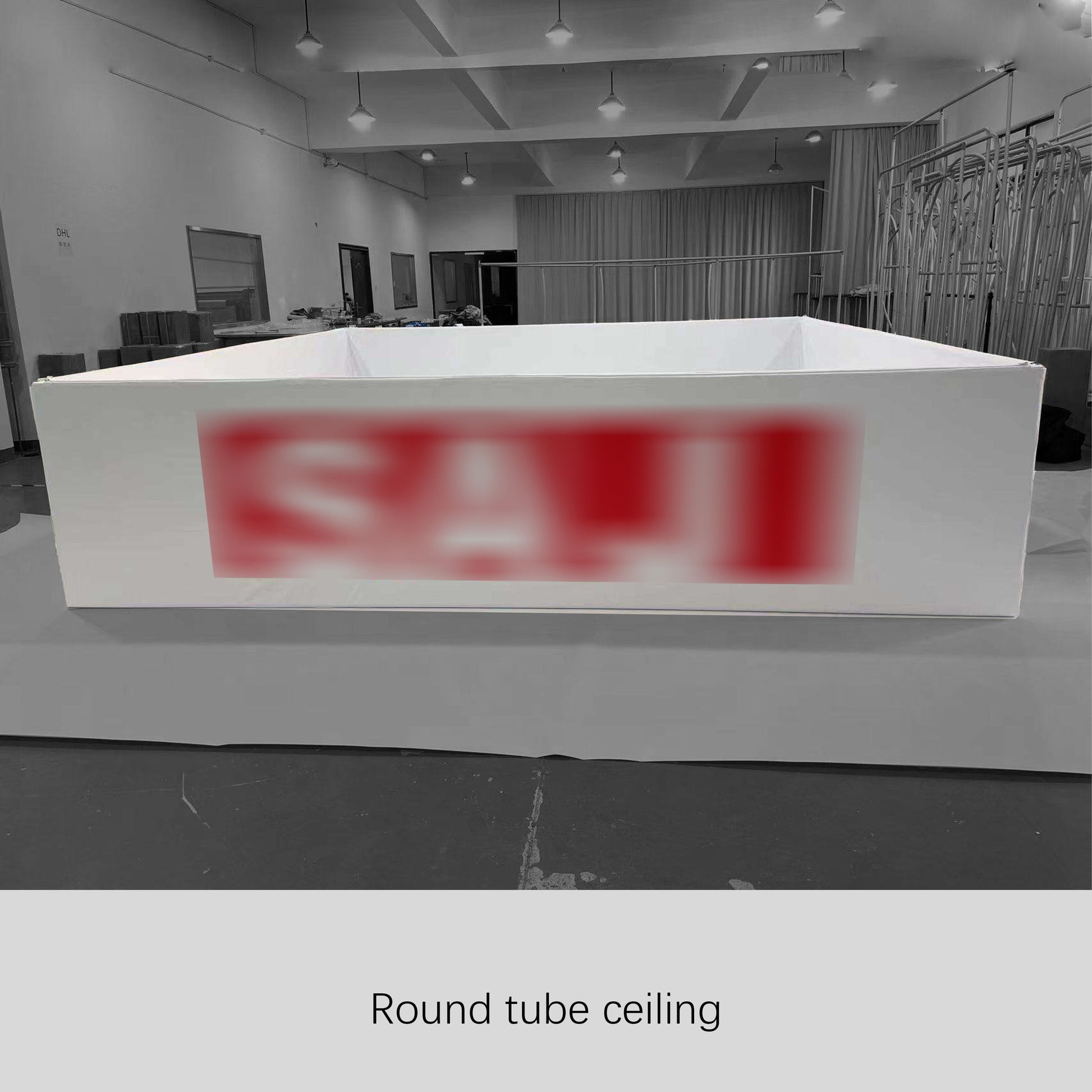 Polyester Sky Circle Ceiling Banner – Reusable Trade Show Hanging Sign – View 3