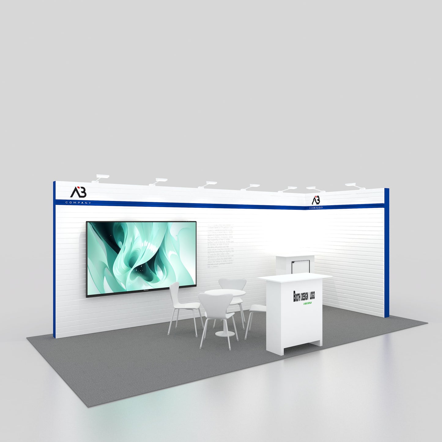 10x10ft (3x3m) Exhibition Booth – Style 070 | ASM Exhibits – Trade Show Exhibition Booth