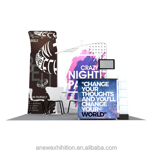 10x10ft (3x3m) Exhibition Booth – Style 077 | ASM Exhibits – View 3