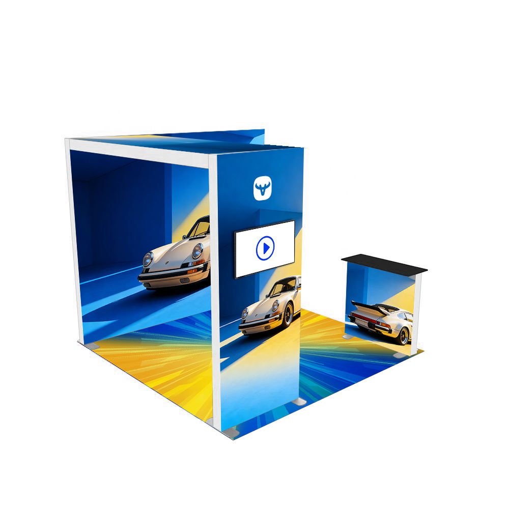 10x10ft (3x3m) Exhibition Booth – Style 023 | ASM Exhibits – View 3