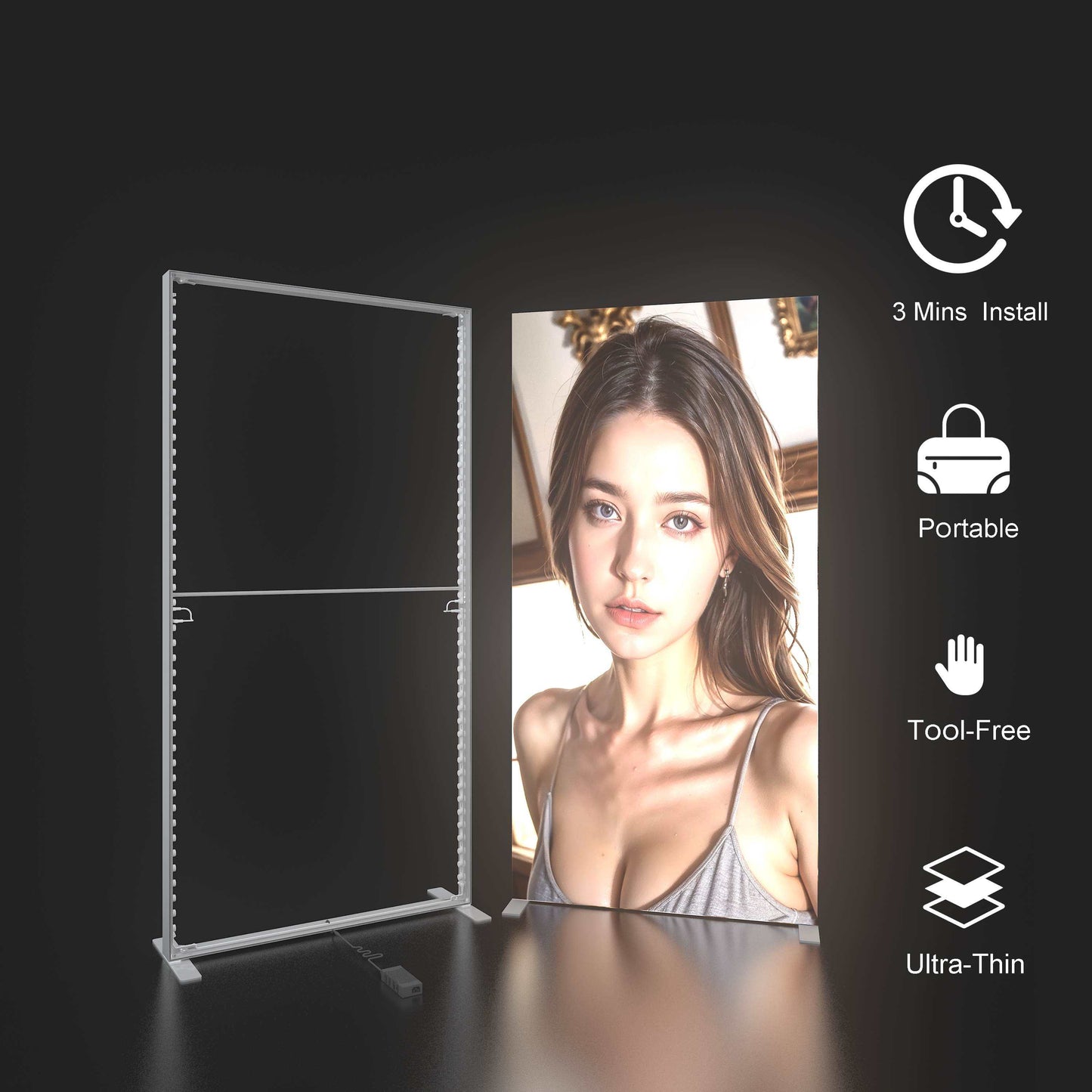 Hanging SEG LED Light Box – Trade Show Display – Style 088 – SEG LED Light Box