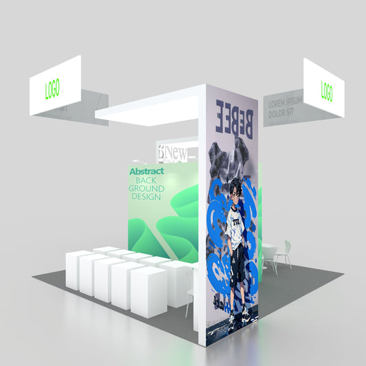 20x20ft (6x6m) Exhibition Booth – Style 008 | ASM Exhibits – Trade Show Exhibition Booth
